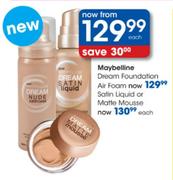 Maybelline Satin Liquid Or Matte Mousse-Each