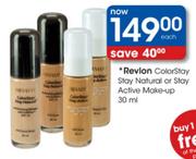 Revlon Colorstay Natural Or Stay Active Make-Up-30ml Each