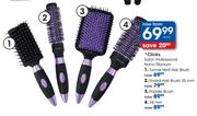 Clicks Salon Professional Nano Titanium Paddle Brush-Each