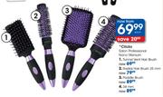 Clicks Salon Professional Nano Titanium Tunnel Vent Hair Brush-Each