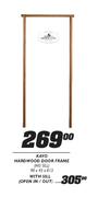 Kayo Hard Wood Door Frame (No Sill)-90x45x8/3