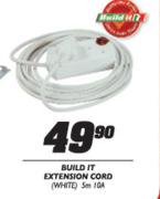 Build It Extension Cord White-5m 10A