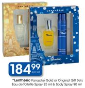 Lentheric Panache Gold Or Original Gift Sets Eau De Toilette Spray & Body Spray-25ml/90ml Per Set