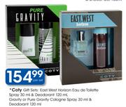 Coty Gift Sets: East.West Horizon Eau De Toilette Spray &  Deodorant-30ml/120ml Per Set 