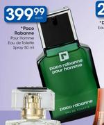 Paco Rabanne Pour Homme Eau De Toilette Spray-50ml Each
