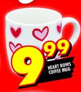 Heart Rows Coffee Mug