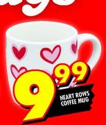 Heart Rows Coffee Mugs
