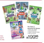 The Sims 3 Assorted PC Games-Each