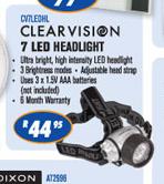 Clearvision 7 LED Headlight