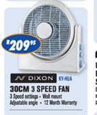 Dixon 30cm 3 Speed Fan