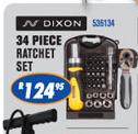 Dixon 34 Piece Ratchet Set