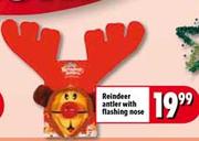 Reindeer Antier With Flashing Nose
