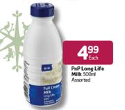 PnP Long Life Milk-500ml Each
