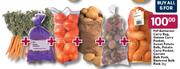 PnP Butternut Carry Bag, Onions Pocket, Sweet Potato Pocket, Carrots Pack & Beetroot Bulk Pack-3kg