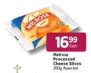 Melrose Processed Cheese Slices-200gm Each