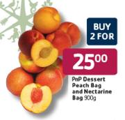 PnP Dessert Peach Bag & Nectarine Bag-2x900g