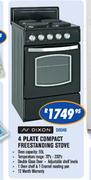 Dixon 4 Plate Compact Freestanding Stove