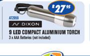 Dixon 9 LED Compact Aluminium Torch