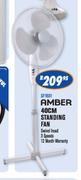 Amber 40cm Standing Fan 