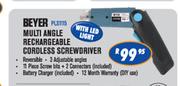 Beyer Multi Angle Rechargeable Cordless Screwdriver