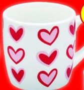 Heart Rows Coffee Mug