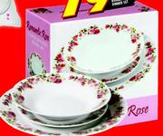 12-Piece Romantic Rose Dinner Set