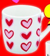 Heart Rows Coffee Mug