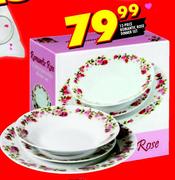 12-Piece Romantic Rose Dinner Set