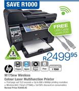 HP M175nw Wireless Colour Laser Multifunction Printer
