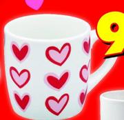 Heart Rows Coffee Mug