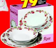 Romantic Rose Dinner Set -12 Piece