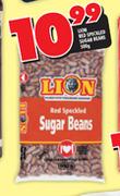 Lion Red Speckled Sugar Beans-500g