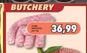 Pork Bangers-Per Kg