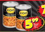 Koo Baked Beans in Tomato Sauce-410g Each