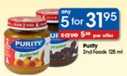 Purity 2nd Foods-125ml 