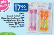 Clicks Spoon & Fork Set-Per Pack