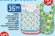 Clicks 2-Pack Bib Set Or Crumboatcher Bib-Per Set