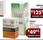 Slimix 200ml Plus 10 Fyberlax Sachets Free