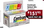 Centrum Select 50+-60 Tablets