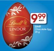 Lindt Chocolate Egg-28g Each