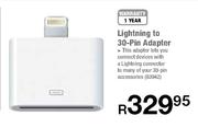 Lightning To 30-Pin Adapter