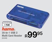 Hama 35-In-1 USB 2 Multi Card Reader