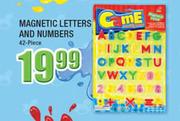 Magnetic 42 Piece Letters & Numbers