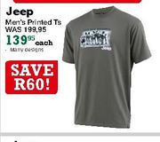 Jeep Men's Printed Ts-Each