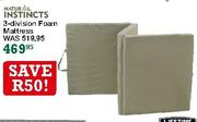 Natural Instincts 3-Division Foam Mattress