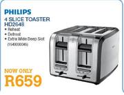 Philips 4 hot sale slice toaster