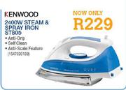 Kenwood 2400W Steam & Spray Iron (ST805)