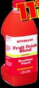 Ritebrand Squash Fruit Concentrated Assorted-1.25L Each