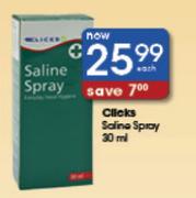 Clicks Saline Spray-30ml Each