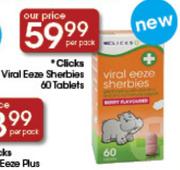 Clicks Viral Eeze Sherbies 60 Tablets-Per Pack